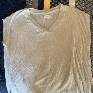 Lou & Grey signature soft short sleeved gray tunic